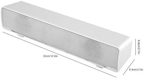 Speaker, Mini Speaker, USB Speaker PC Stereo Lightweight Wired LED Soundbar Speaker, Soundbar Soundbox, 3.5mm Audio Jack Compatible with PC Computer Tablet TV for Office Home Home Theater