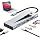 8-in-1 USB C Hub with M.2 NVMe SSD Enclosure, 4K HDMI, 100W PD, 10Gbps USB-C, USB3.2, SD/TF Card Reader for XPS, Dell, MacBook Pro, iPad Pro Upgraded