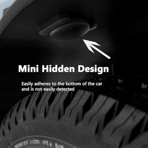 GPS Tracker for Vehicles, No Monthly Fee GPS Tracker, Tracker Device for Vehicles, Real-Time Car Tracker Work with Find My (iOS Only), Mini Magnetic Car Tracker Device Hidden with Magnetic Case
