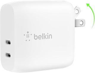 Belkin 40W Dual USB C Charger Block, Fast Charging for Travel