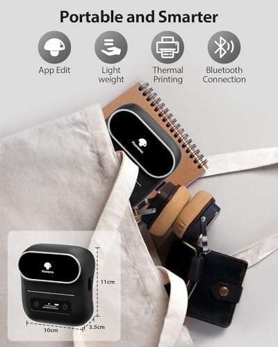 Phomemo Label Maker,M220 Label Printer, Bluetooth Label Maker Machine