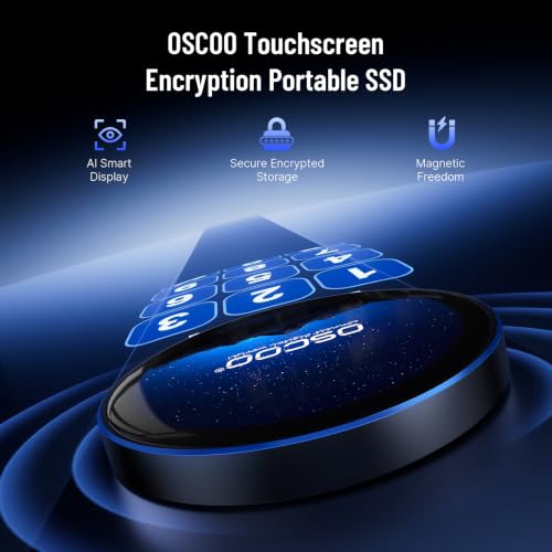 1TB Touchscreen Encrypted External SSD Hard Drive, Up to 2000MB/s - Image 3