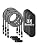 Rolling Square New inCharge XL 6-in-1, (3X Pack) Multi Charging Cable 100W Ultra-Fast Charging, Portable USB and USB-C Cable, 10Ft/3m, Black