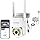LETSCEE 4K 8MP Wired Outdoor Security Camera,Dual Power Options,Plug in,360° Pan 90° Tilt with Auto Tracking,Full Color Night Vision,2-Way Audio,Waterproof,24/7 Recording,2.4GHz WiFi Only