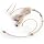 Microphone Headset Discreet Headworn Earset Over Ear Hanging Mic Compatible with Shure Wireless System Bodypack Transmitter, Ideal for Lectures, Live Performance, Theater, Podcasts – Beige