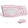 Wireless Keyboard and Mouse Combo Silent Ergonomic Curved Design for Office