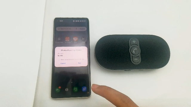 Bluetooth Car Speaker Phone: Hands Free Calling Kits 6W in car Speakerphone for Safe Driving - Support Siri Google Assistant Voice Calls/Motion Auto ON Off - BC990P