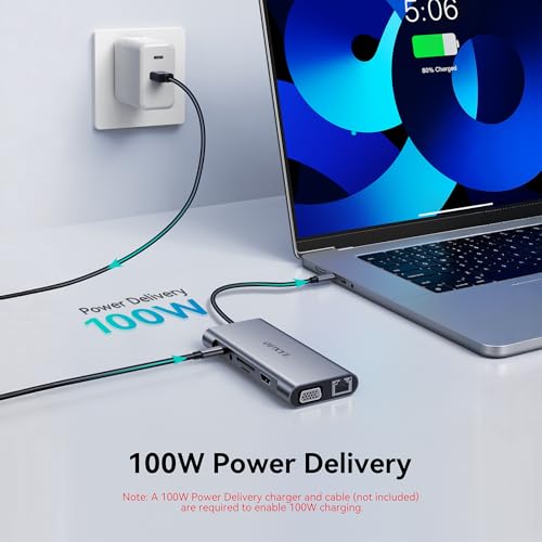 OPXYL 11-in-1 USB C Hub Multiport Adapter, USB C Doc | Computer Access - Image 4