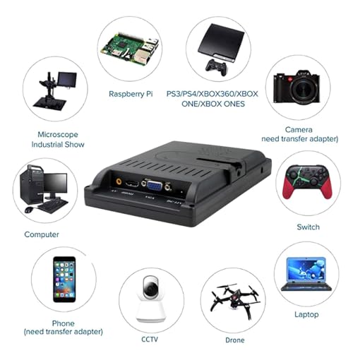 7 inch Small HDMI Monitor 1024x600 Resolution Small | Smart Home - Image 6