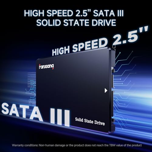 fanxiang 2TB SATA SSD 2.5'' SSD SATA III 6 Gb/s Internal Solid State Drive Up to 560 MB/s 3D NAND SLC Cache for Laptop and PC Desktop Performance Boost 7mm(0.28″) S101Q