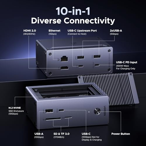 UGREEN Revodok NVMe 10-in-1 Docking Station 4K@60Hz HDMI