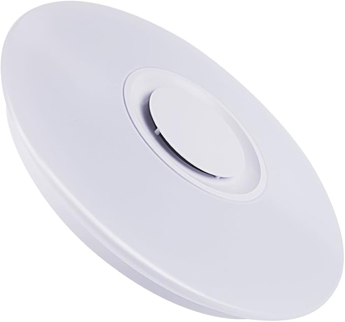 Premium Ceiling Lights with Bluetooth Speaker 19.7-inch 36W, Dimmable 95-265V Modern Smart Home Party Light, Brightness and Music via Phone APP (Remote Includes)