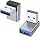 AreMe 90 Degree USB 3.0 Adapter 2 Pack, Upward Angle, Grey
