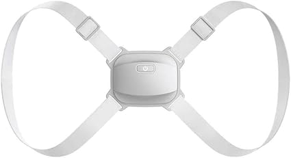 Intelligent Posture Corrector Back Posture Trainer Clavicle Spine Shoulder Correction Smart Tips Adjustable Length Back Support (Color : White) (White)