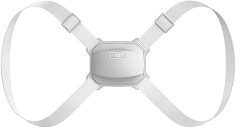Intelligent Posture Corrector Back Posture Trainer Clavicle Spine Shoulder Correction Smart Tips Adjustable Length Back Support (Color : White) (White)