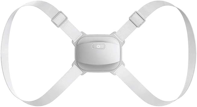 Intelligent Posture Corrector Back Posture Trainer Clavicle Spine Shoulder Correction Smart Tips Adjustable Length Back Support (Color : White) (White)