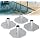 Stationary Dock Base Plate, Heavy Duty Floating Dock Bottom Pad, Galvanized Steel Dock Brackets Hardware,Dock Post Holder for Post Pole Pipe Leg, Support Docks & Stop Sinking in Mud Sand