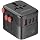65W GaN Universal Travel Adapter, International Power Adapter with 3 USB C & 1 USB A Ports, Travel Plug for US EU UK AUS Type C/G/A/I, Black