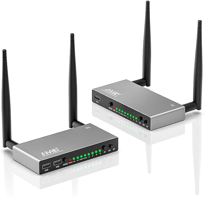 TIMBOOTECH Wireless HDMI Transmitter and Receiver 820FT, Up to 8 Receivers