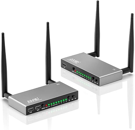 TIMBOOTECH Wireless HDMI Transmitter and Receiver 820FT, Up to 8 Receivers
