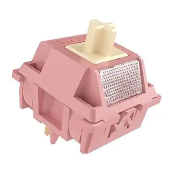 Outemu(Gaote) Red Bean Creamy Keyboard Switches with Diffuser for MX Mechanical Keyboards,Linear Pre-Lubricated Switches (108PCS)