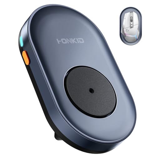 HONKID Undetectable Mouse Jiggler - Auto Mover with On/Off Switch & USB Port, No Software Needed, Prevent Sleep/Lock for Home Office & PC/Mac/Desktop (Blue Black), Perfect for Gifts/Remote Work - Image 2