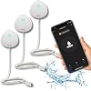MOBI Smart Home 2.4GHz WiFi Water Leak Sensor, Water Sensor, Water Detector Alarm, Water Leak & Flood Detector, Smart Notification App, Expand with Cameras & Smart Home Devices (3-Pack)