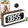 Clock Camera,Wood Grain,5G/2.4GHz WiFi Nanny Cam w/Alarm,2K Indoor Secuirty Camera,Color Night Vision,Dimmable Night Light, AI Human Detection,5200mAh Rechargeable Battery,SD & Cloud Storage,Pet,Baby
