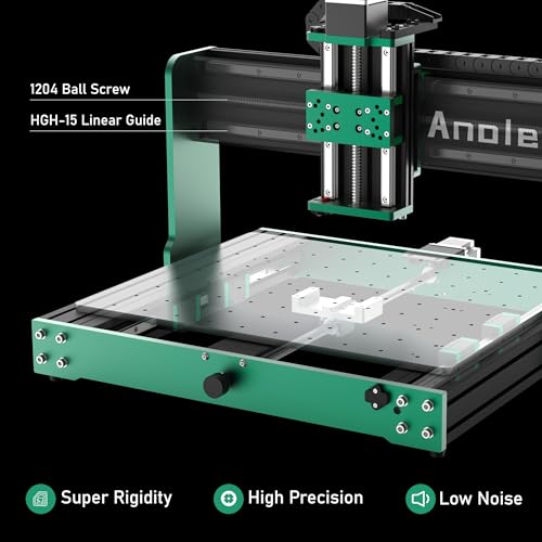 CNC Router Machine 4030-Evo Ultra 2, All-Metal XYZ Axis Dual Steel Linear Guides & Ball Screws with 800W Trim Router for Metal Aluminum Brass Wood Acrylic PCB