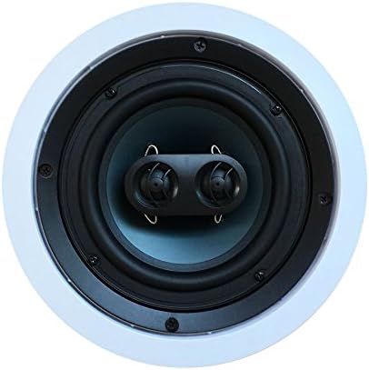 652S2C Silver Ticket In-Wall In-Ceiling Speaker with Pivoting Tweeter (2 Channel Stereo 6.5 Inch in-ceiling) 9.4 inch overall size