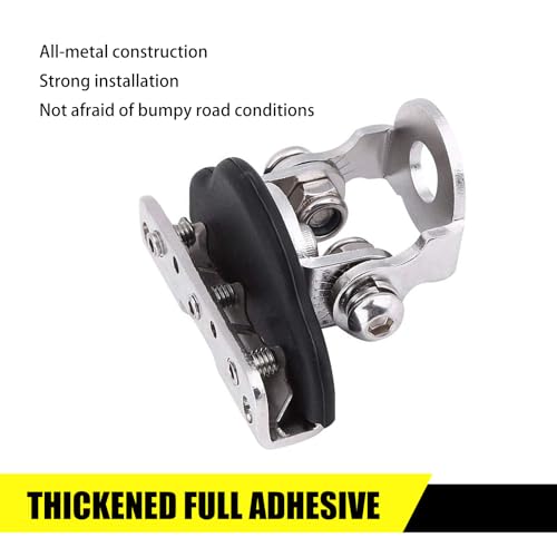 2 PCS Car Hood Light Bar Non-Destructive Fixing Bracket,Adjustable LED Work Light Base Mounting Holder, Safety Cushioning Metal Structure Bracket Column, Universal Car Accessories (Silver)