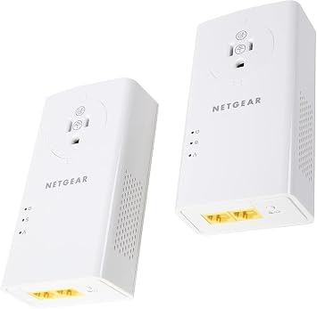 NETGEAR Powerline Ethernet Adapter Kit PLP2000, 2 Pack, 2000 Mbps