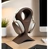 Decorative Headphone Stand for AirPods Max 2 & Most Over-Ear Headphones, Premium Desktop Headset Holder for Home Office Desk Decor (C style - COCO Brown)