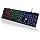 RisoPhy Mechanical Gaming Keyboard, RGB 104 Keys Ultra-Slim LED Backlit USB Wired Keyboard with Blue Switch, Durable Abs Keycaps/Anti-Ghosting/Spill-Resistant Computer Keyboard for PC Mac Xbox Gamer