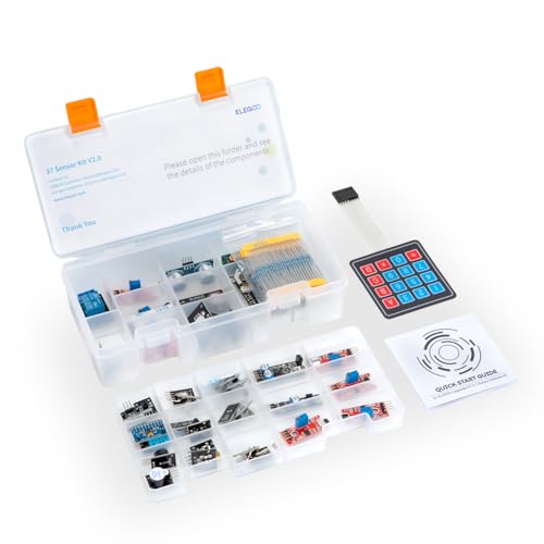 ELEGOO 37-in-1 Sensor Modules Kit with Tutorial Compatible with Arduino