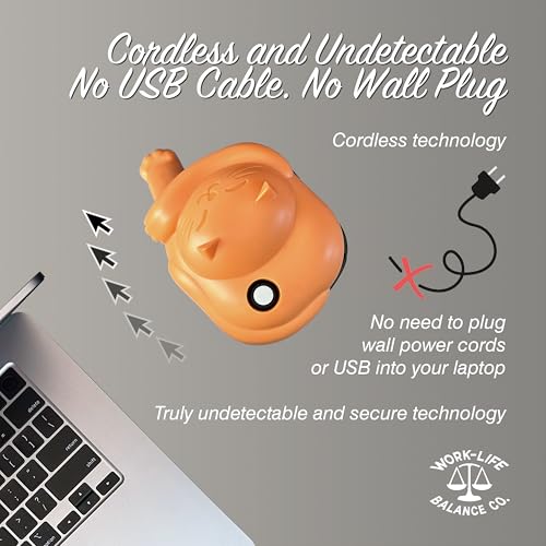 Trackpad Mouse Jiggler Device, Silent, Cordless Undetectable Mouse Mover