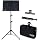 GLEAM Sheet Music Stand Lightweight with Carrying Bag - Iron Panel, Portable Dual Use Desktop Book Stand