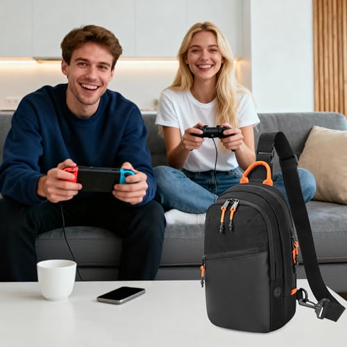 PGmoon Sling Bag Compatible with Nintendo Switch/Switch 2/Steam Deck