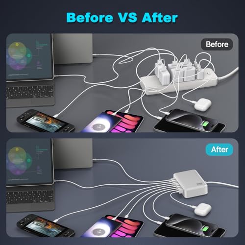 200W USB C Charger USB C Charger Block,Upgraded GaN | Charging & Power - Image 7