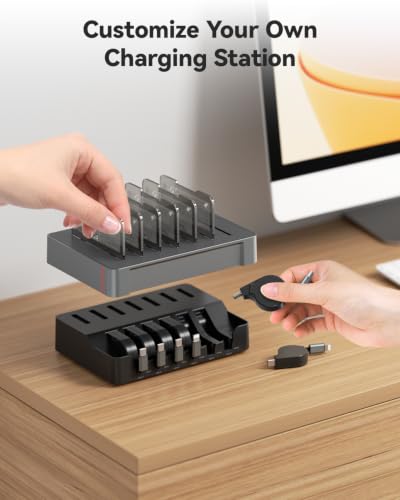 SooPii HomeHub H1 Pro 120W Charging Station for Multiple Devices,Grey