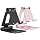 Nulaxy 2 Pack Aluminum Dual Folding Cell Phone Stand Desk, Black&Rose Gold - Image 9