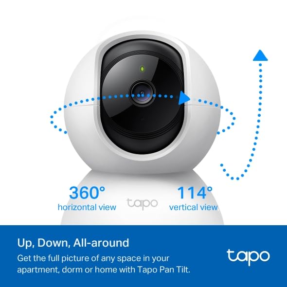 Tapo 2K Pan/Tilt Security Camera for Baby Monitor, D | Smart Home - Image 6