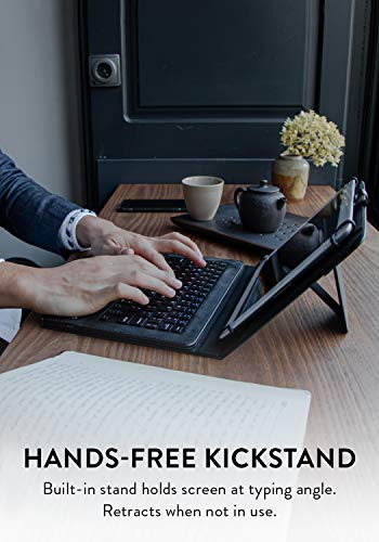 COOPER Infinite Executive Universal Tablet Keyboard Case for 7, 7.9, 8 inch | Tablet Case with Keyboard & 2-in-1 Leather Folio Cover | Bluetooth, Wireless, Hotkeys | Android, Windows, iPadOS (Black)