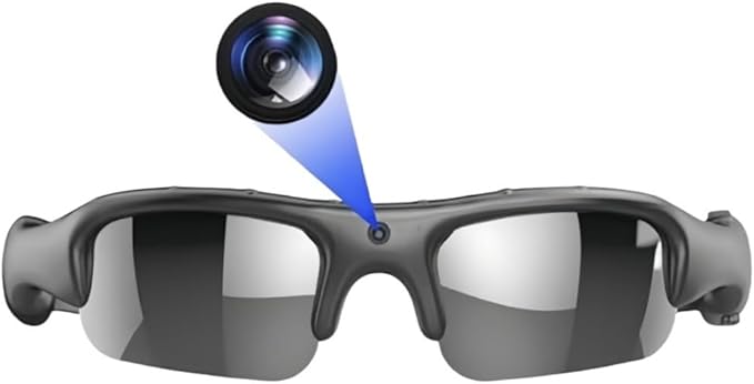 Smart Bike Glasses Camera HD 1080P WiFi Sports Glasses with Camera Video Glasses Video for Men/Woman with 32G TF Card