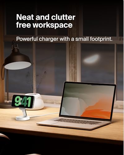 Belkin Qi2 15W Magnetic Wireless Charging Stand, Convertible Fast