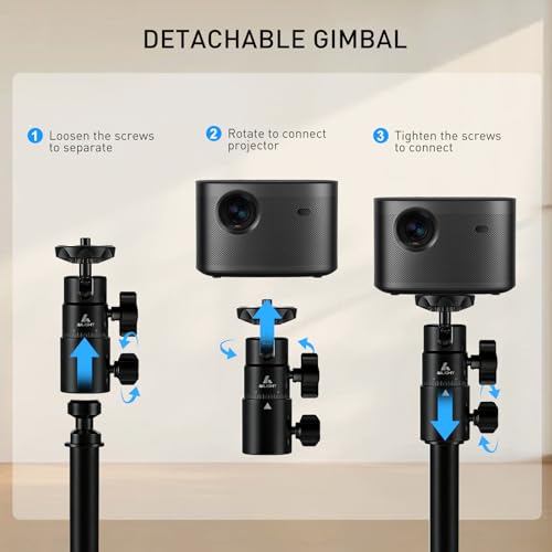 ailight Projector Floor Stand, Adjustable Camera Stand, 11lbs Capacity