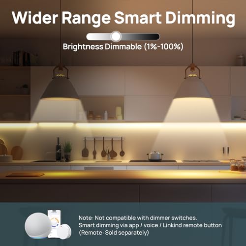 Linkind Matter Smart Light Bulbs, Work with Apple Home, Alexa, Google Home