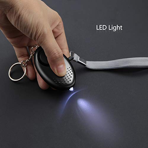 Personal Alarm for Women, 10Pcs 140dB Self Defense Keychain LED Light