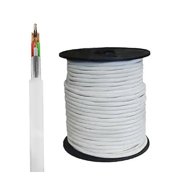 18/4 Fire Security Alarm Control Cable Wire, CMP/CL3P Shielded Copper Stranded ETL,RoHS for Door Bell & Burglar System, Fire Detector, Security Station,Indoor Low Voltage Use, 100feet