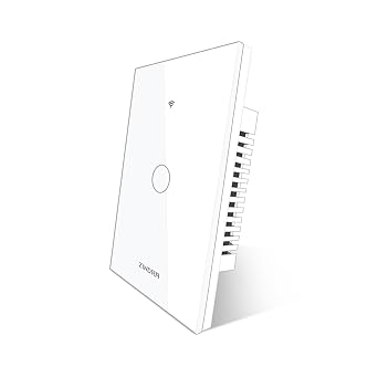 Matter Smart Light Switch, WiFi Touch Wall Switch, Neutral Required, White